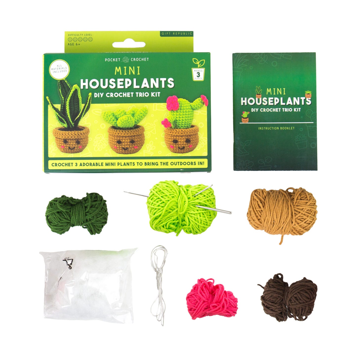 Mini Houseplants Crochet Kit