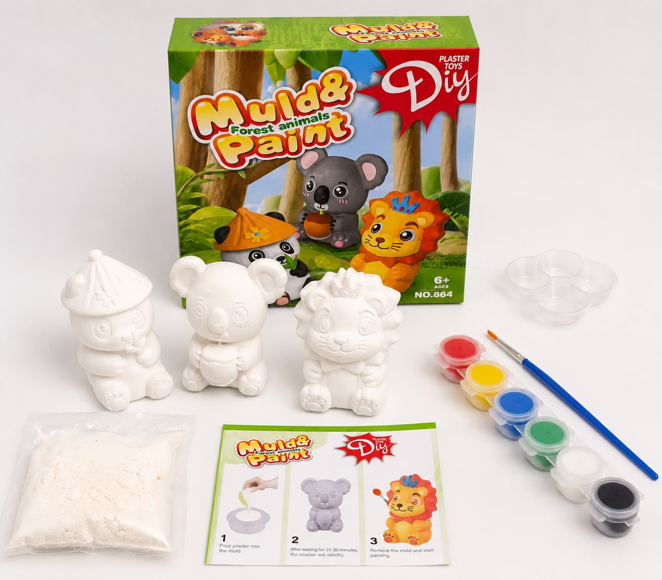 DIY Mould & Paint - Forest Animals