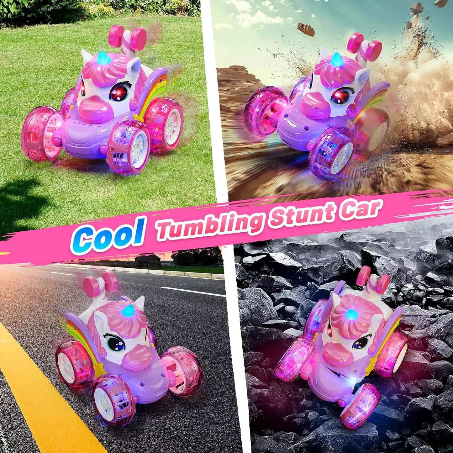 Remote Controlled (RC) Unicorn Stunt Car