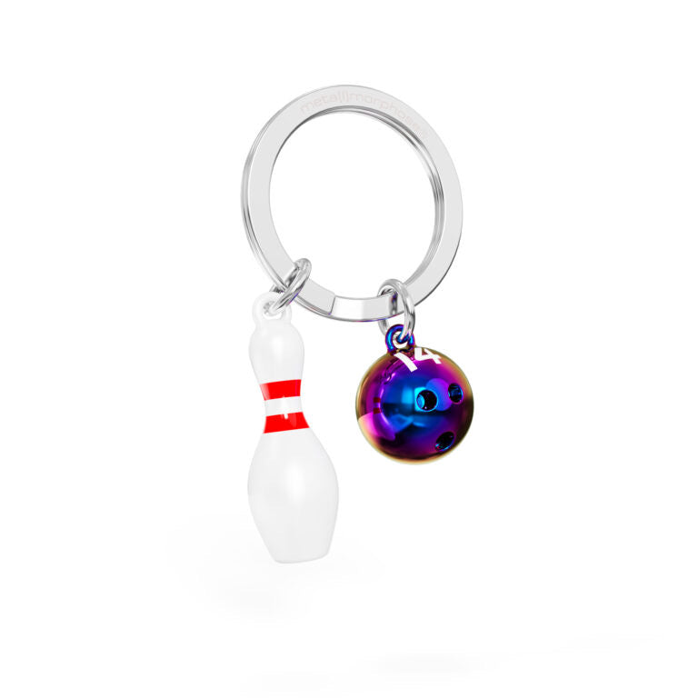 Stainless Steel Keyring - Bowling