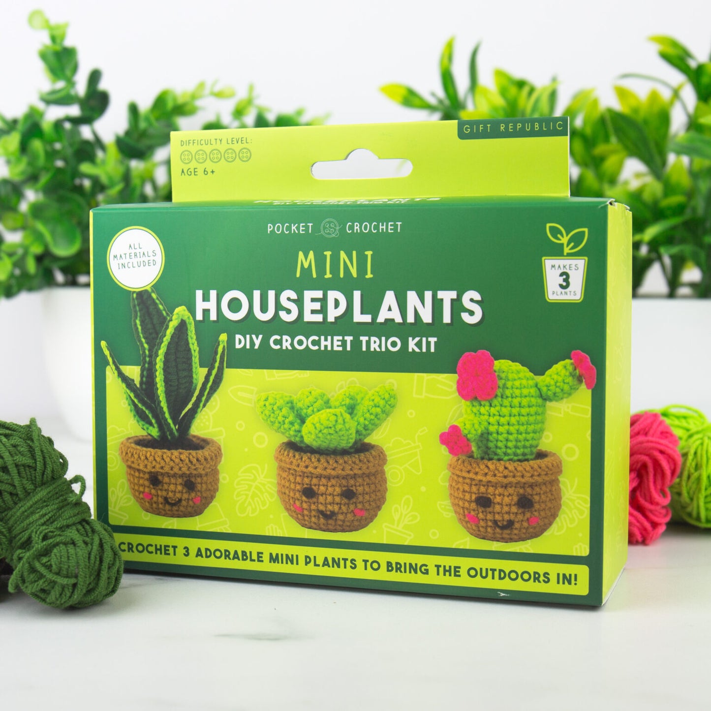 Mini Houseplants Crochet Kit