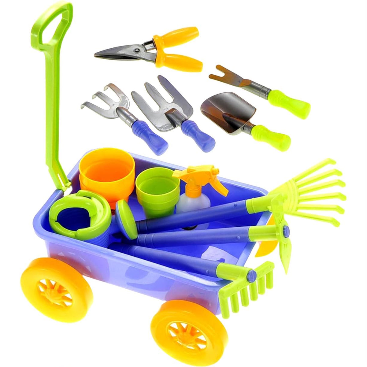 Kids’ Garden Tool & Wagon Set