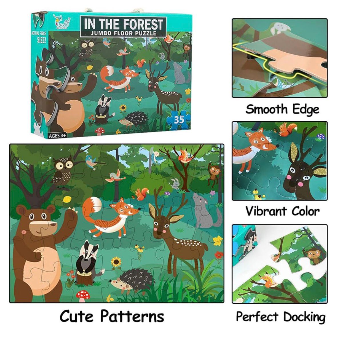 In The Forest Jumbo Floor Puzzle (35 Pieces)