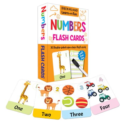 Numbers Flash Cards Wipe-Clean Learning Set