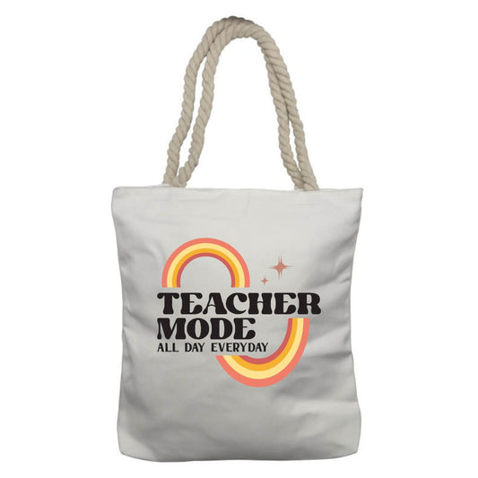 Personalised Teacher-Themed Rope Bag