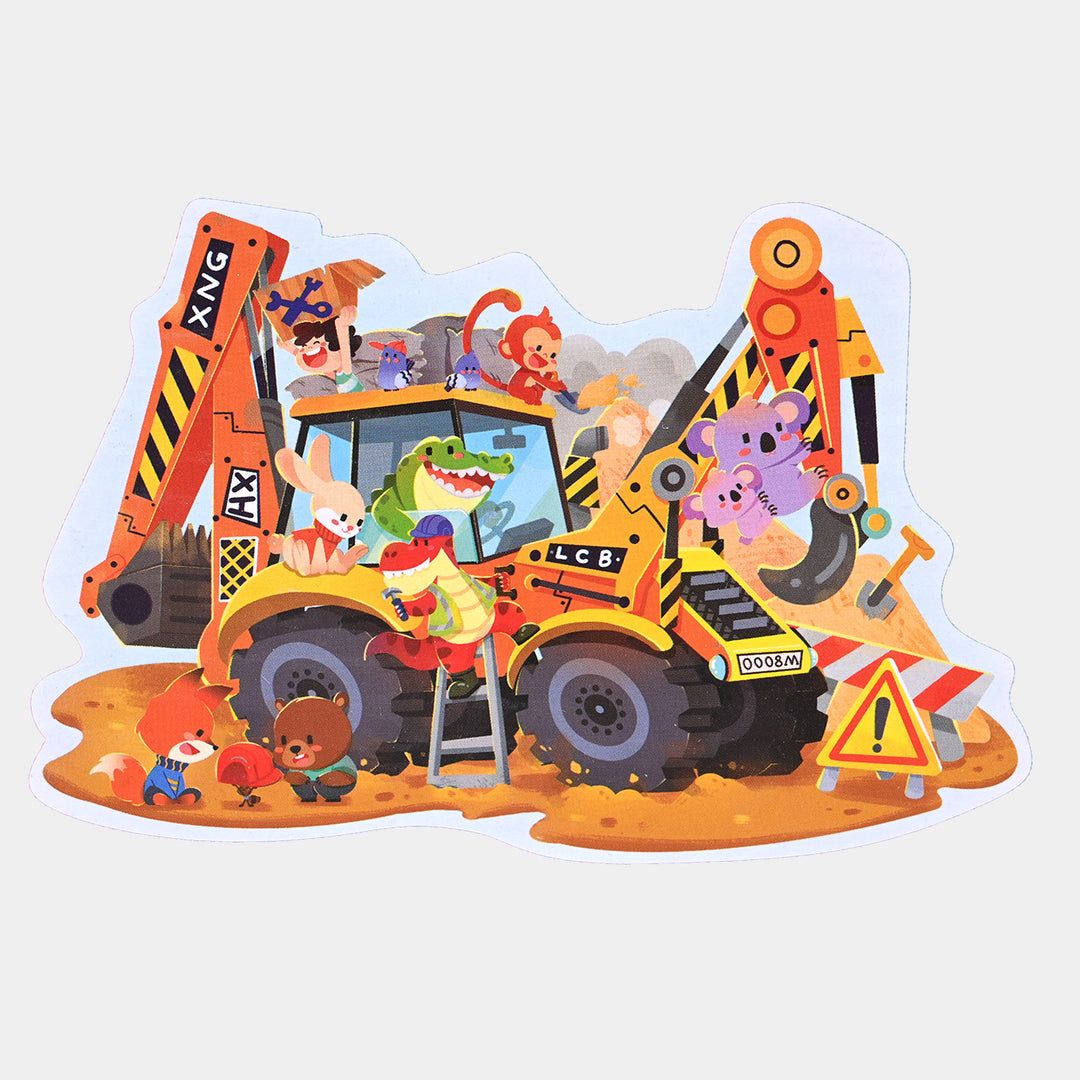 Busy Site Vehicle Floor Puzzle (57 Piece)