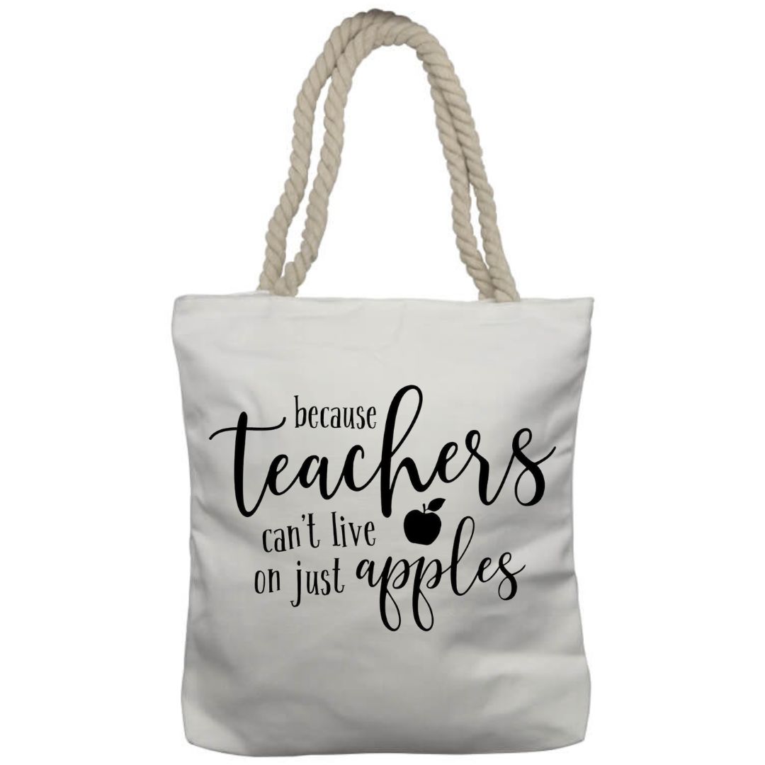Personalised Teacher-Themed Rope Bag