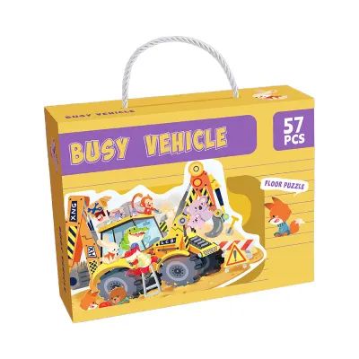 Busy Site Vehicle Floor Puzzle (57 Piece)