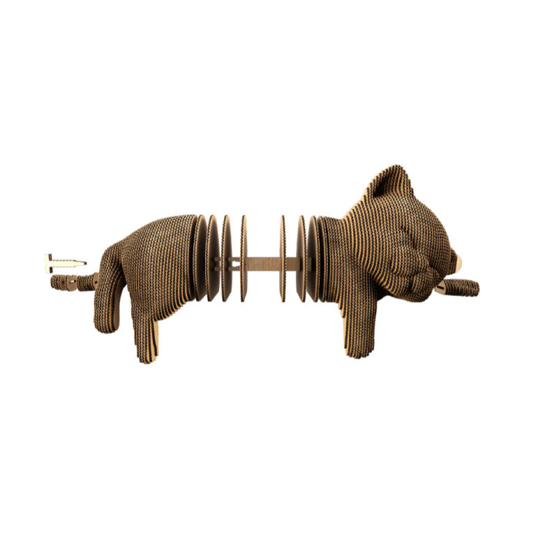 3D Kittens Trio Cardboard Sculpture Puzzle