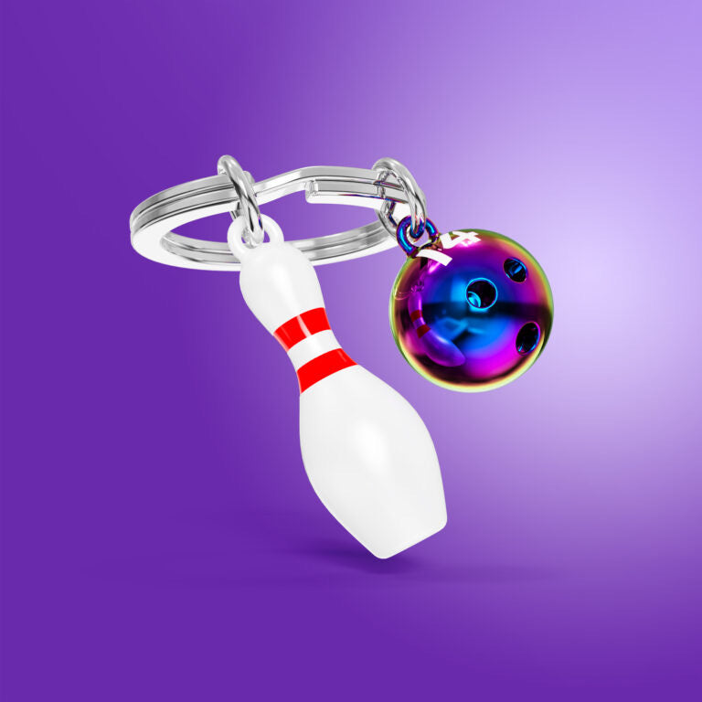 Stainless Steel Keyring - Bowling