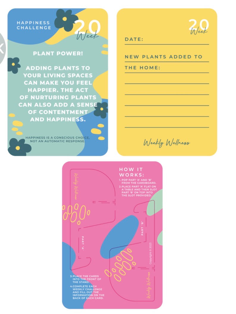 Happiness Weekly Wellness Cards