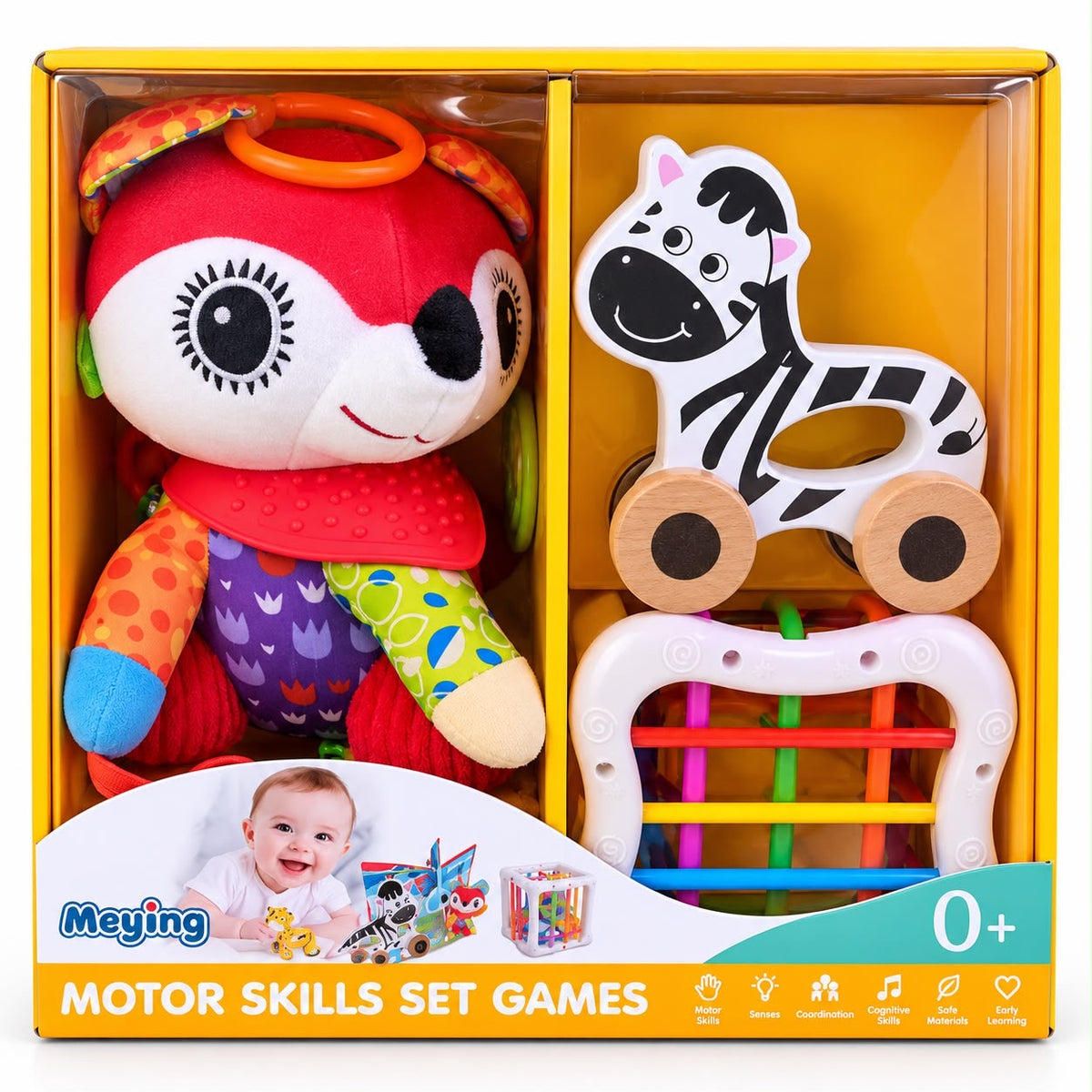 Baby Motor Skills Set (3 Piece Activity Toy Set)