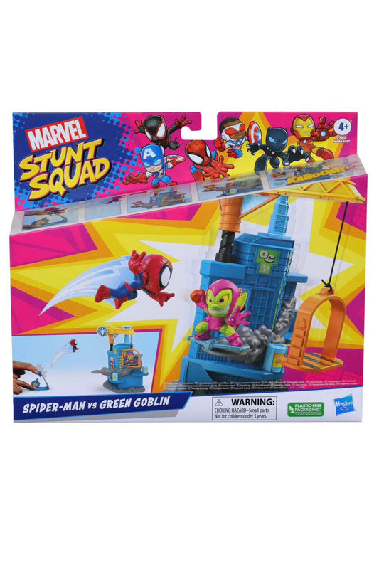 Marvel Stunt Squad - Spiderman vs Green Goblin Playset