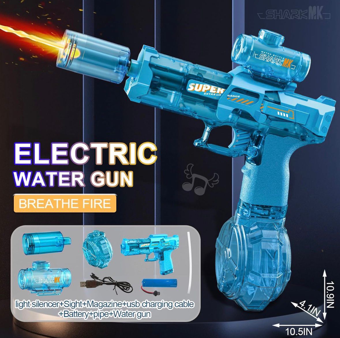 Electric Water Gun - Rechargeable High-Pressure Water Blaster