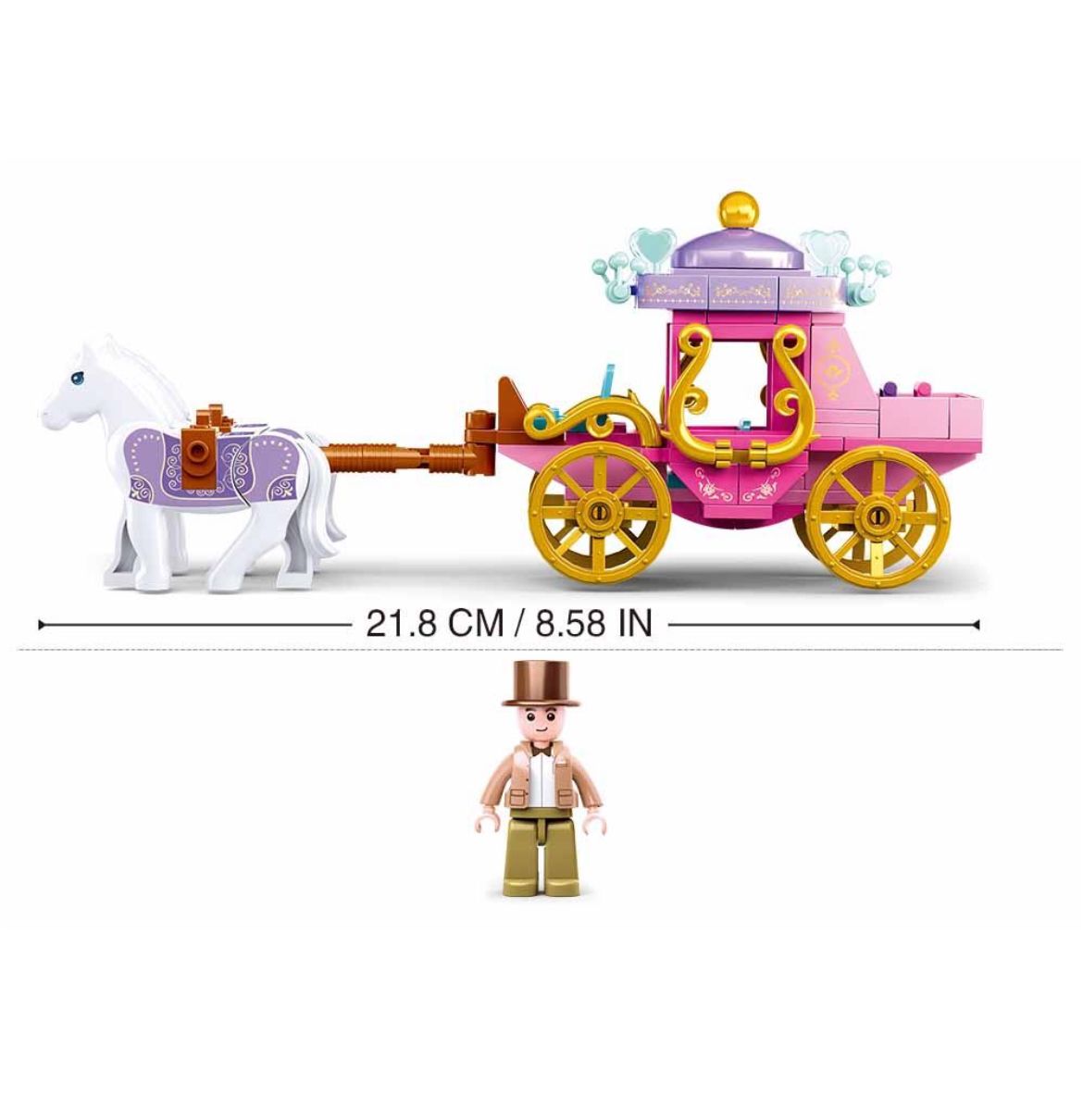 Horse Carriage Building Blocks Set (139 Pieces)