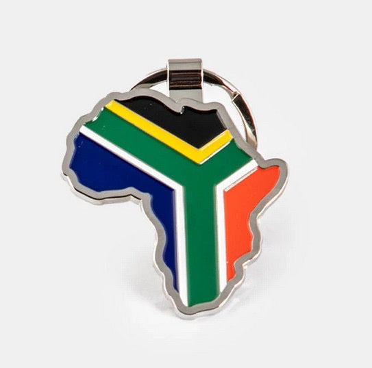 South African Flag Continent Keyring