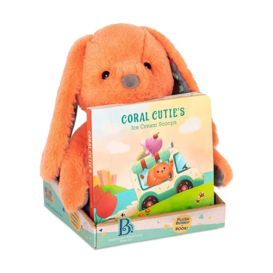 Happyhues Coral Cutie Plush & Book Set