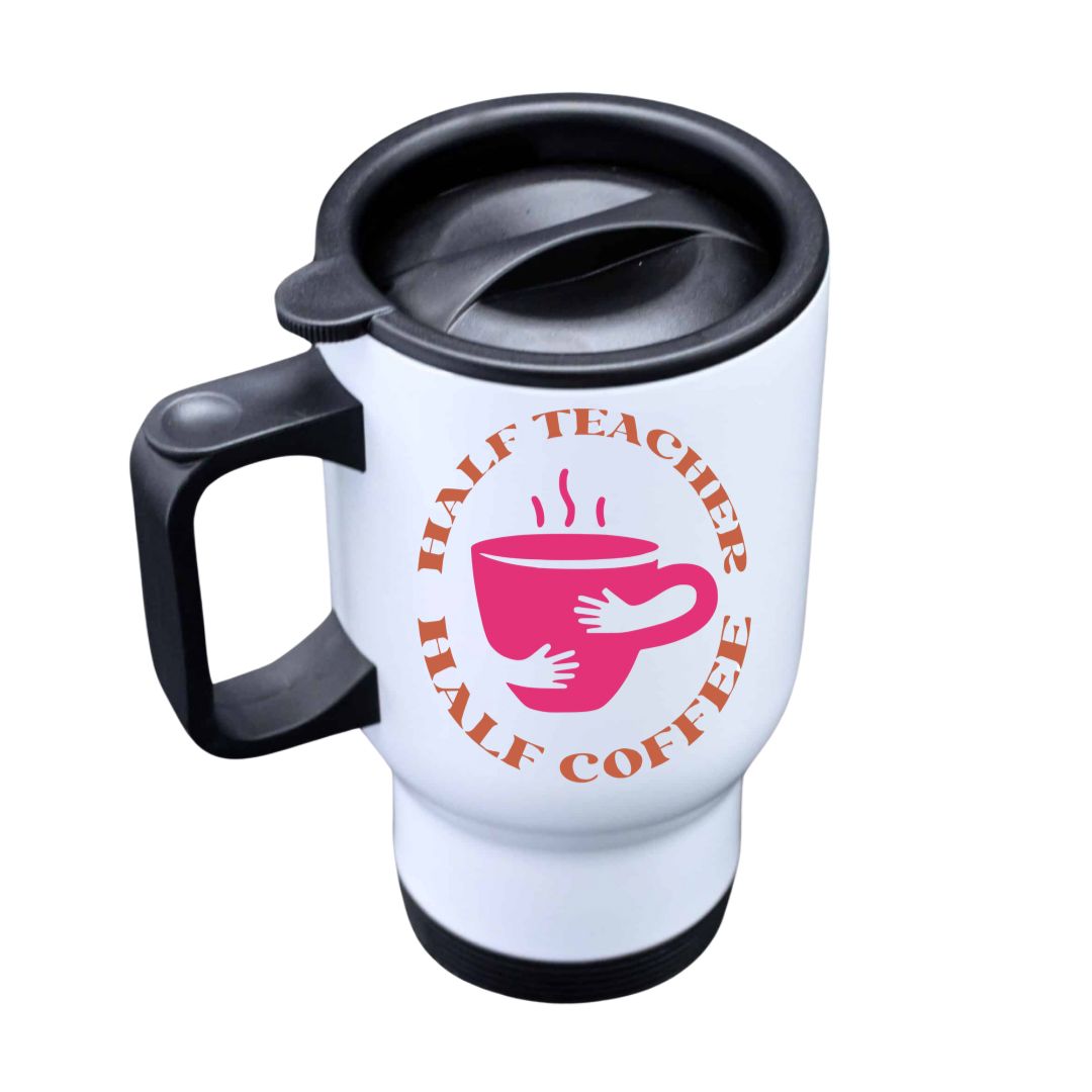 Personalised Teacher-Themed Stainless Steel Travel Mug
