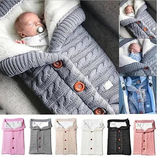 Baby Crochet Sleeping Bag Blanket