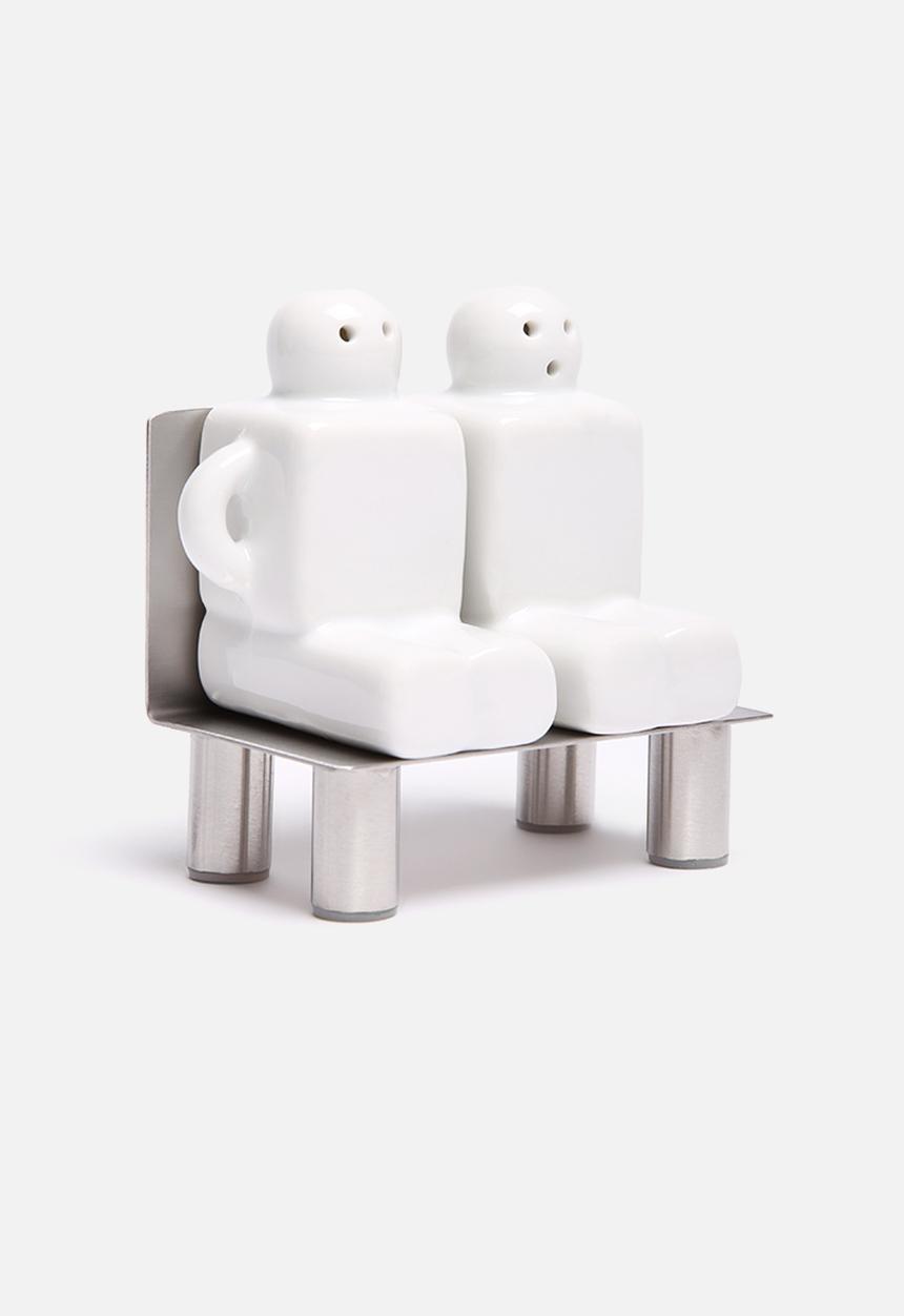Ceramic Salt & Pepper Set - Friends
