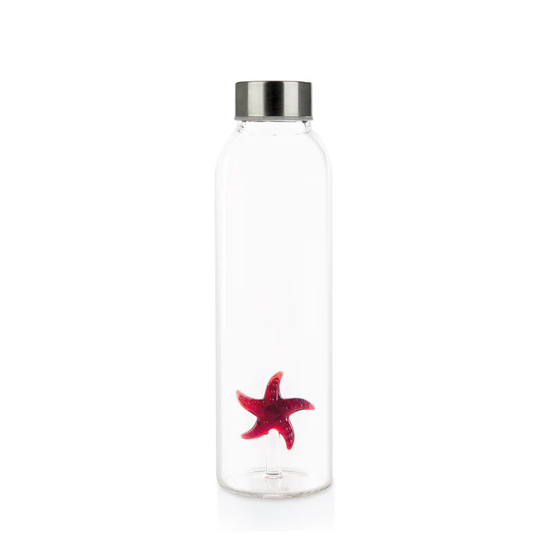 Borasilicate Starfish Glass Water Bottle (500ml)