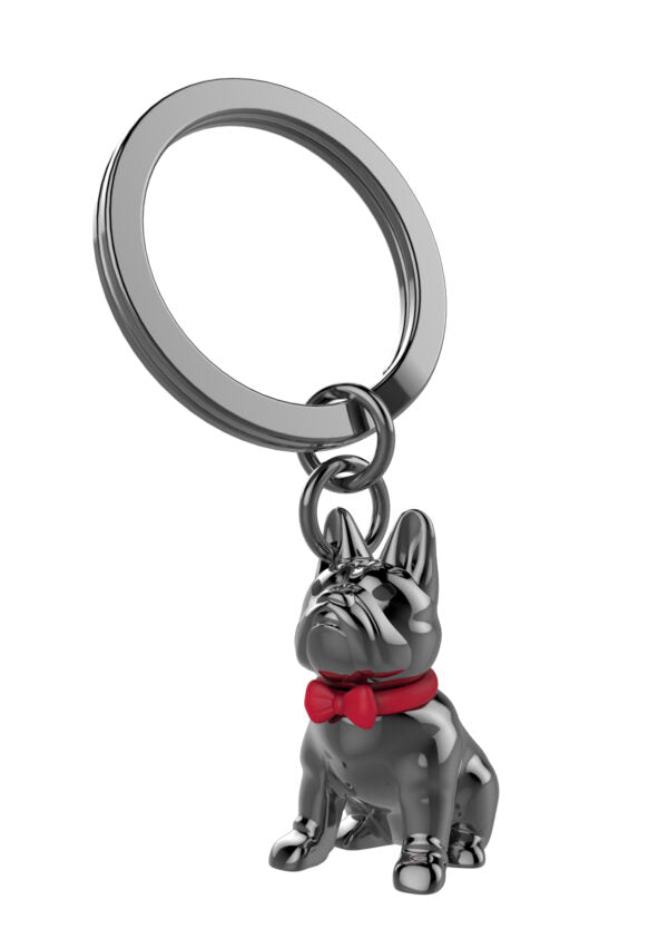 Stainless Steel Keyring - Bulldog