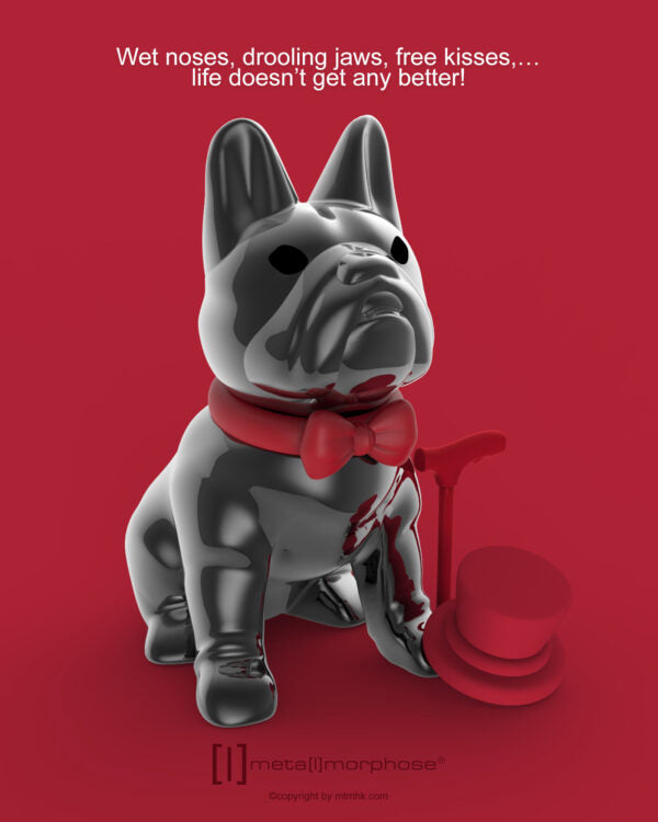 Stainless Steel Keyring - Bulldog