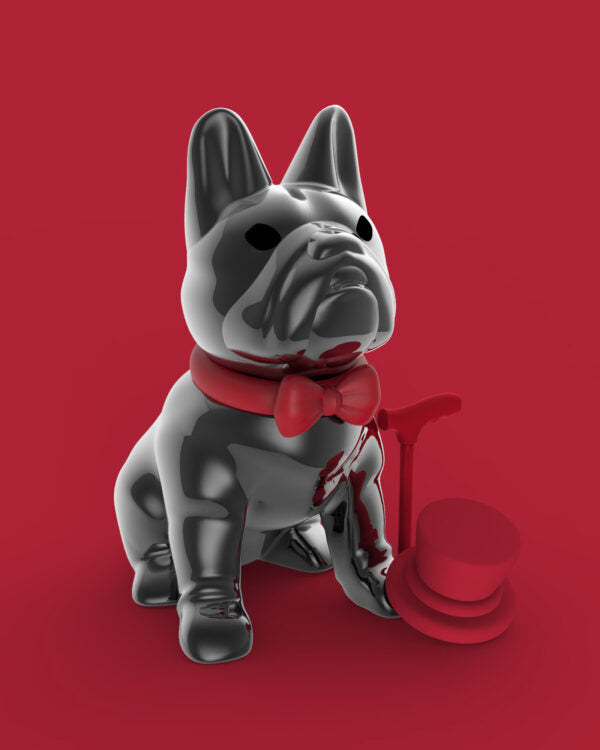Stainless Steel Keyring - Bulldog