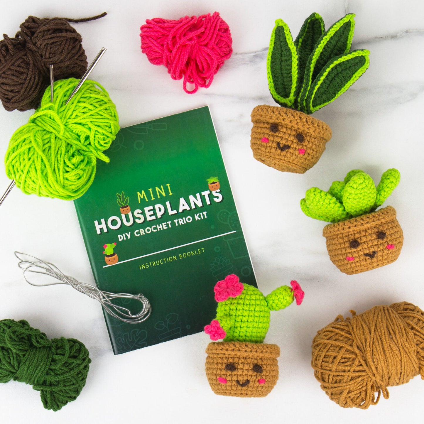 Mini Houseplants Crochet Kit