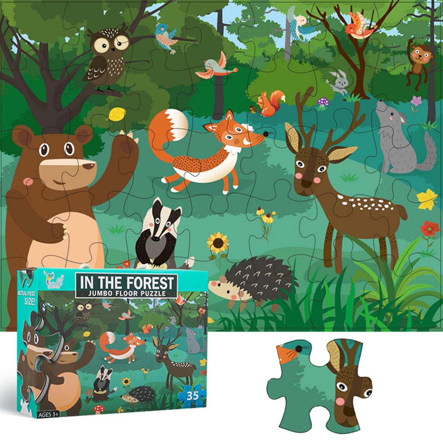 In The Forest Jumbo Floor Puzzle (35 Pieces)