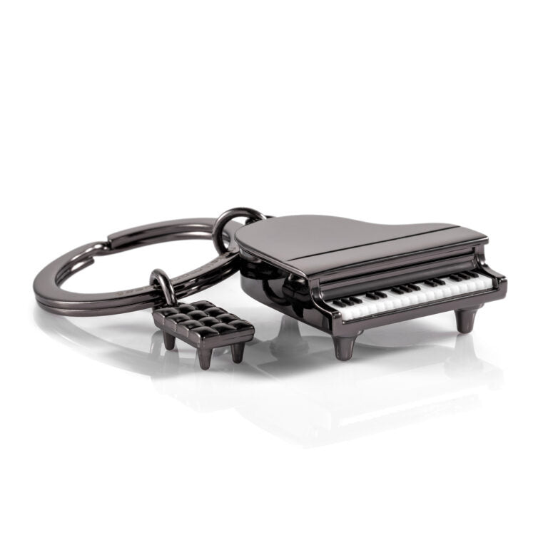 Stainless Steel Keyring - Piano
