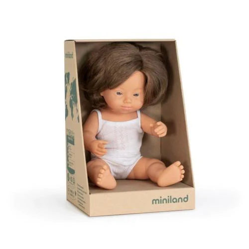 Caucasian Down Syndrome Girl Doll (38cm)