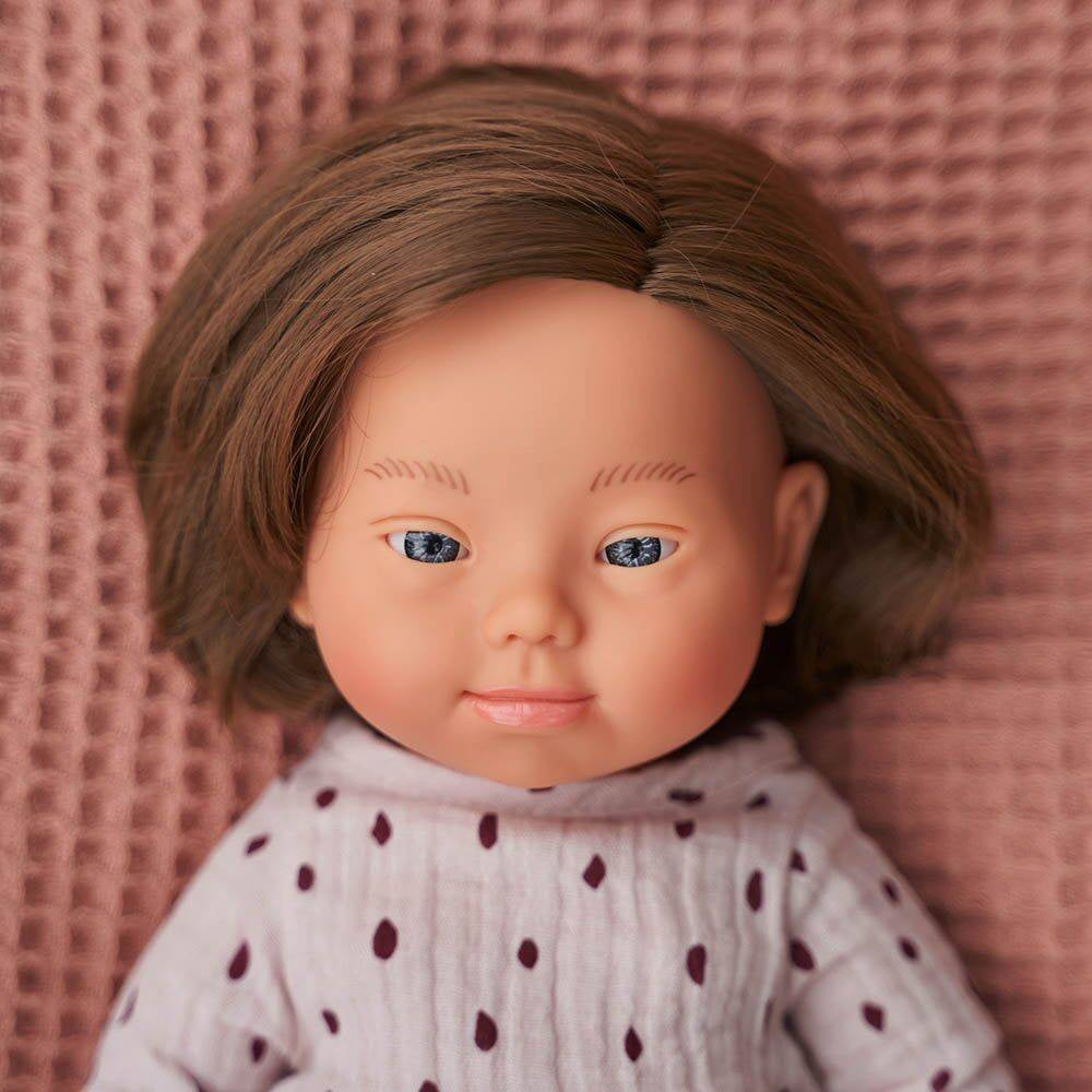Caucasian Down Syndrome Girl Doll (38cm)
