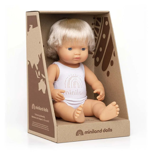 Caucasian Light Blonde Girl Doll (38cm)