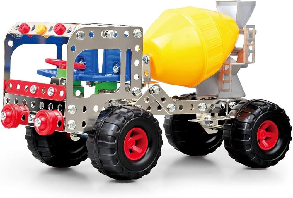 Cement Tanker Alloy DIY Construction Set – 150 Pieces