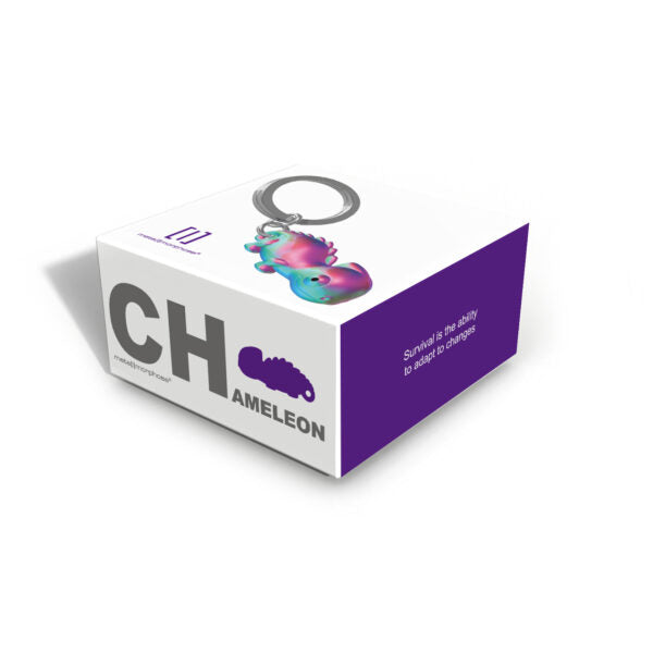 Stainless Steel Keyring - Chameleon