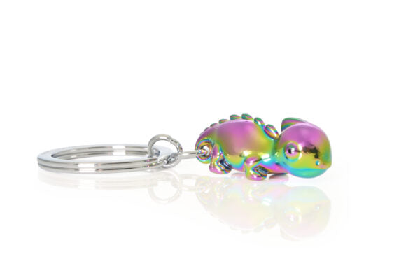 Stainless Steel Keyring - Chameleon