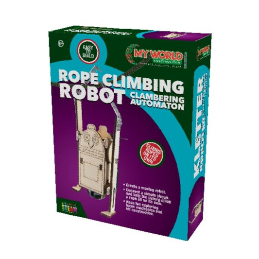 DIY Wooden 3D Rope Climbing Robot