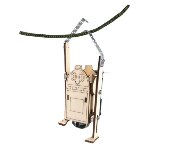 DIY Wooden 3D Rope Climbing Robot