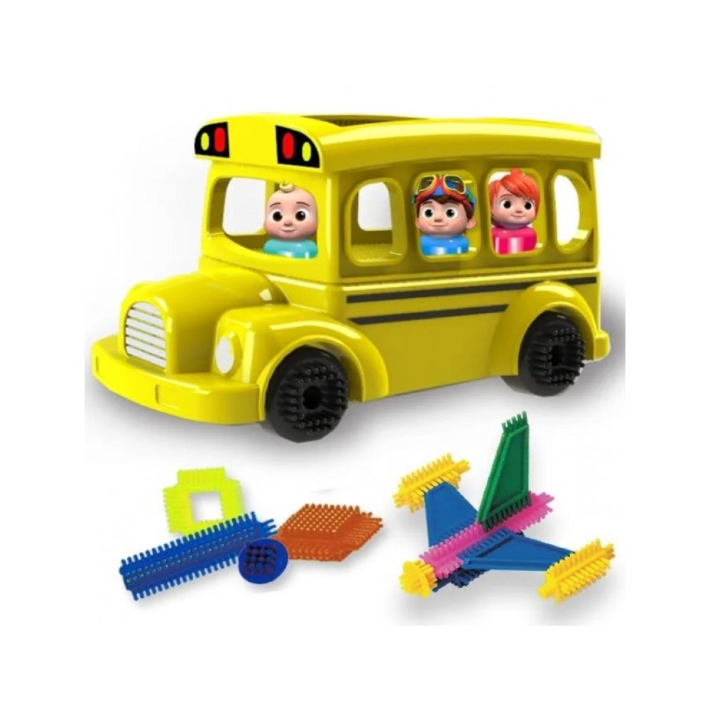 Cocomelon Fun Bricks School Bus Set