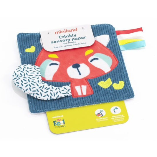 Crinkly Sensory Page - Red Panda