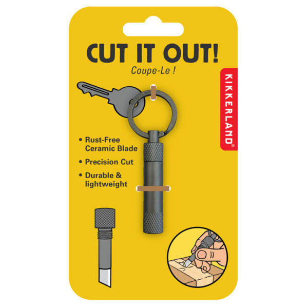 Cut It Out! Ceramic Knife Keychain