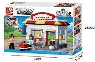 Supermarket Building Blocks Set (186 Piece)