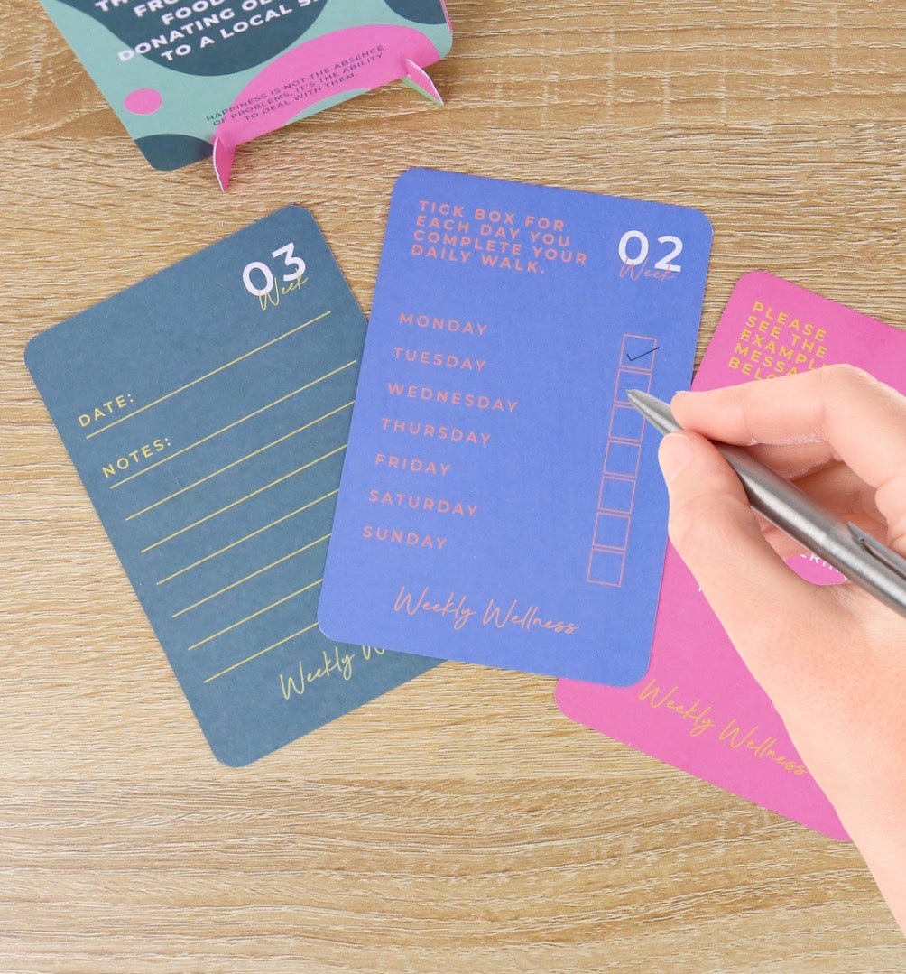 Happiness Weekly Wellness Cards