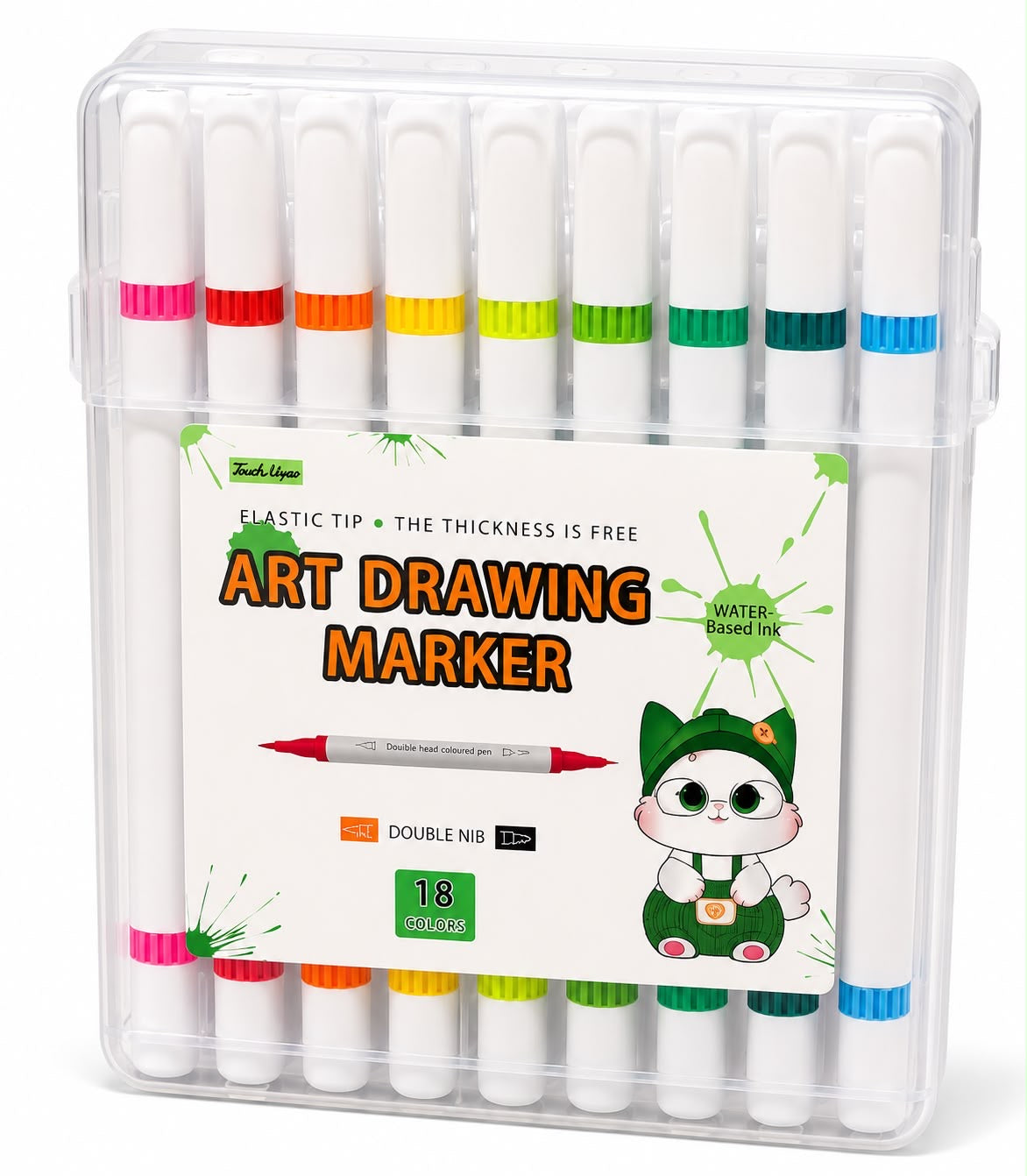 18 Piece Double-Ended Art Marker Set