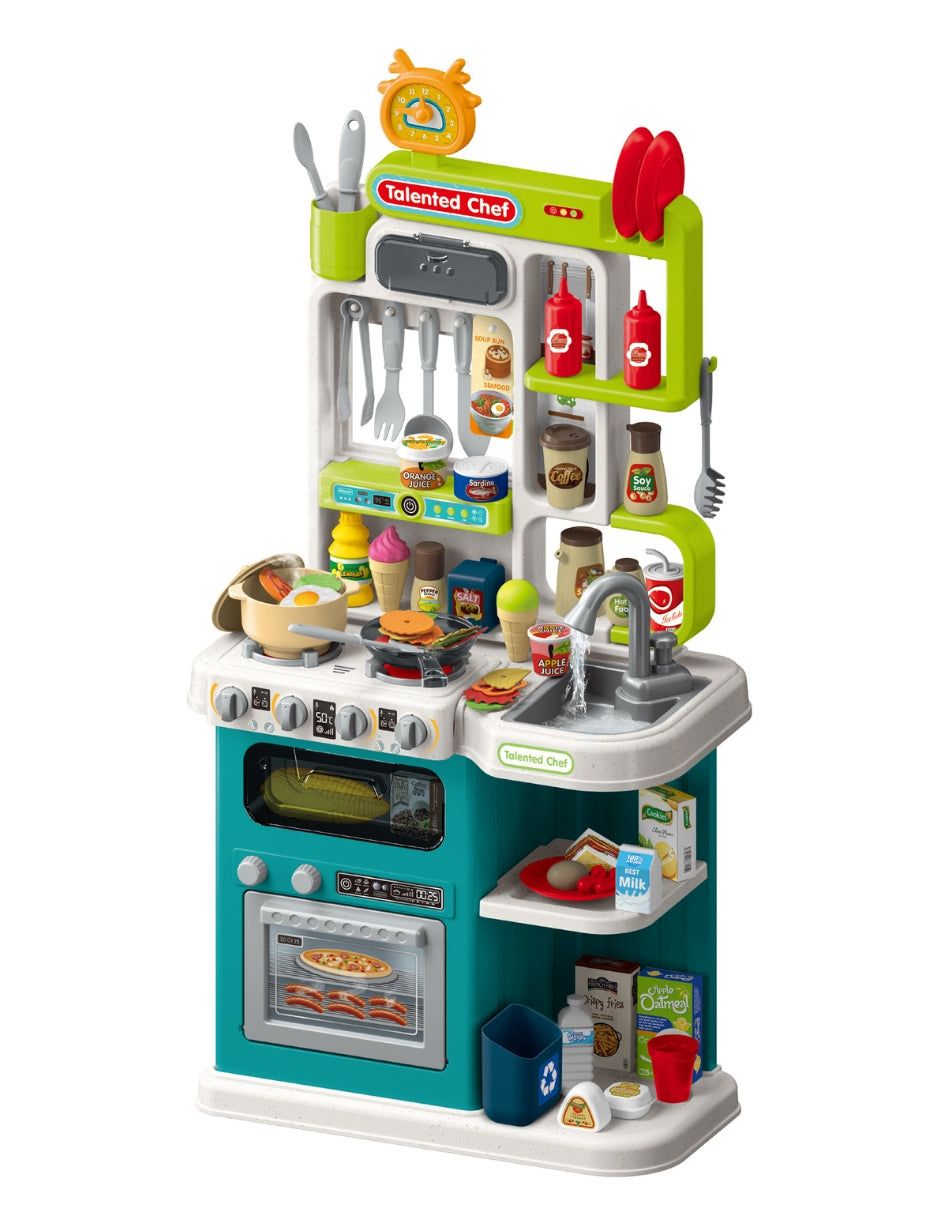Home Chef Deluxe Kids’ Play Interactive Kitchen Set (93 Pieces)