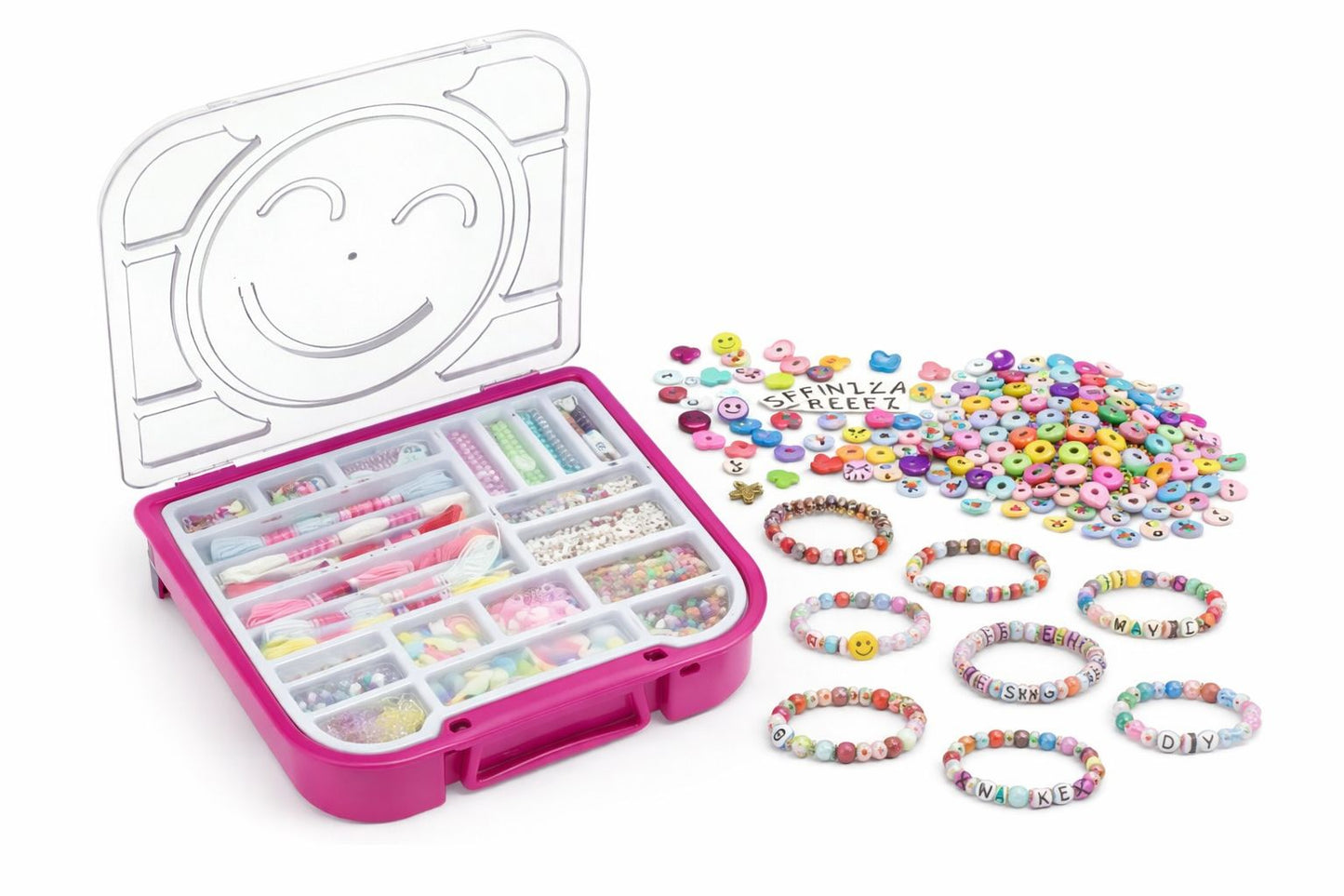 DIY Jewellery Making Kit – Beads & Bracelets Storage Case