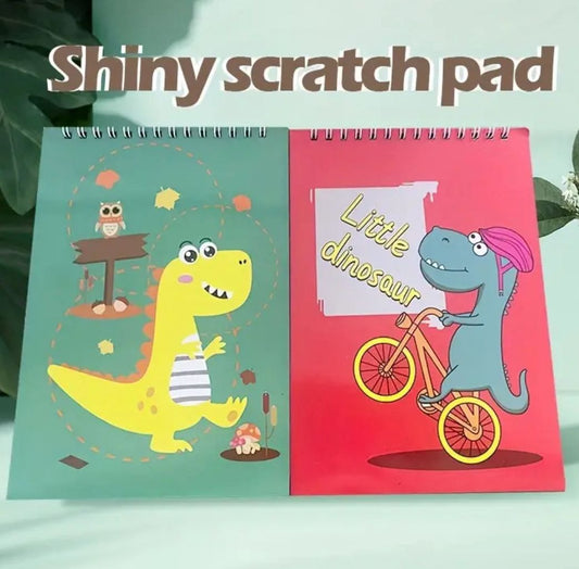 Dino Scratch Pad Book
