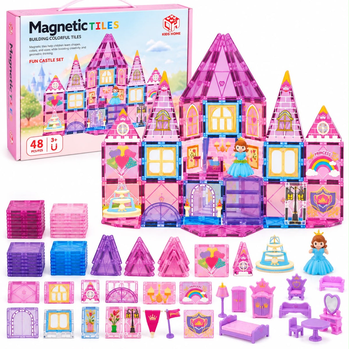 Magnetic Tiles Fun Castle Set