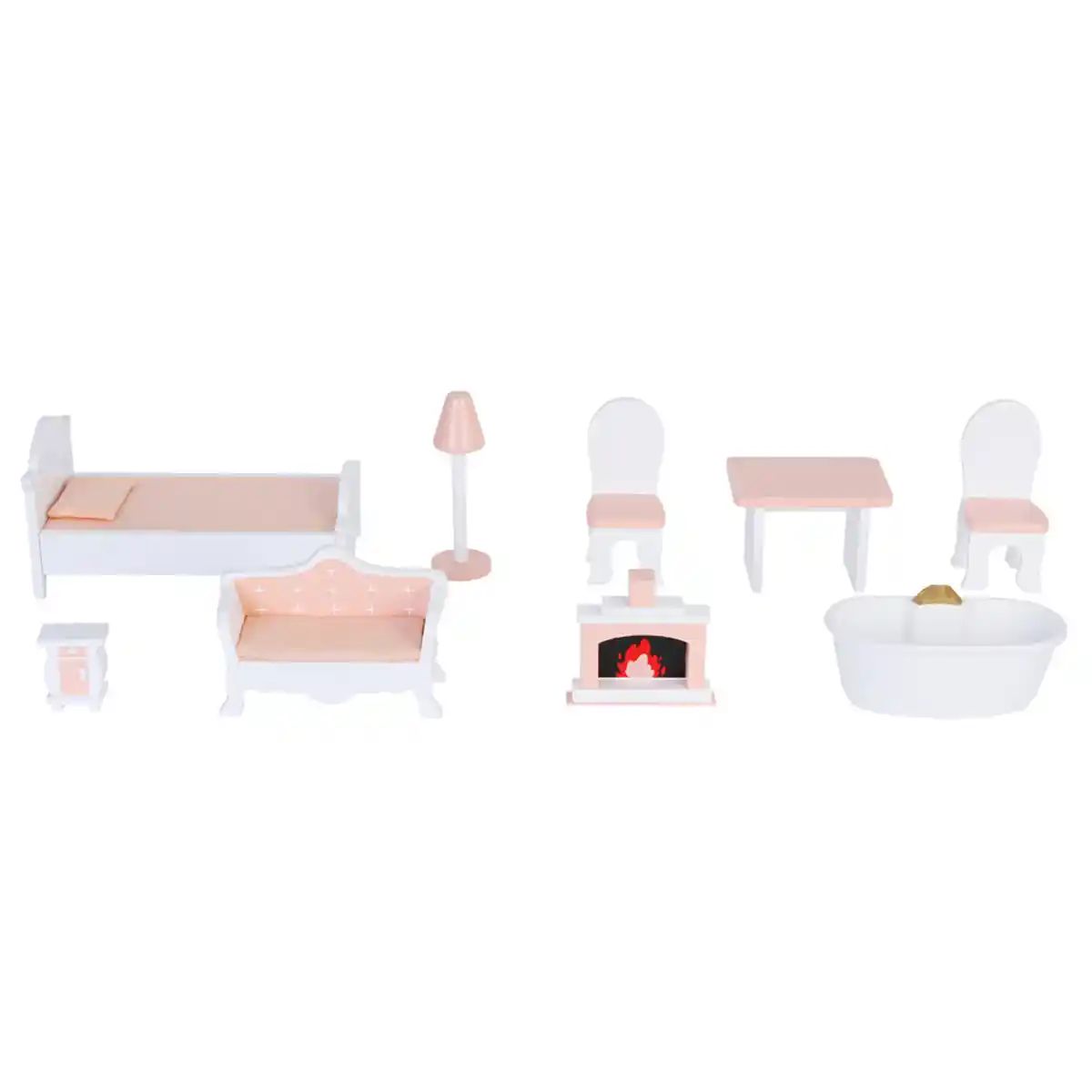 Leia’s Wooden Dollhouse with Furniture